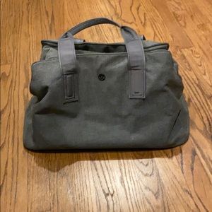 Gray lululemon gym bag - lightly used